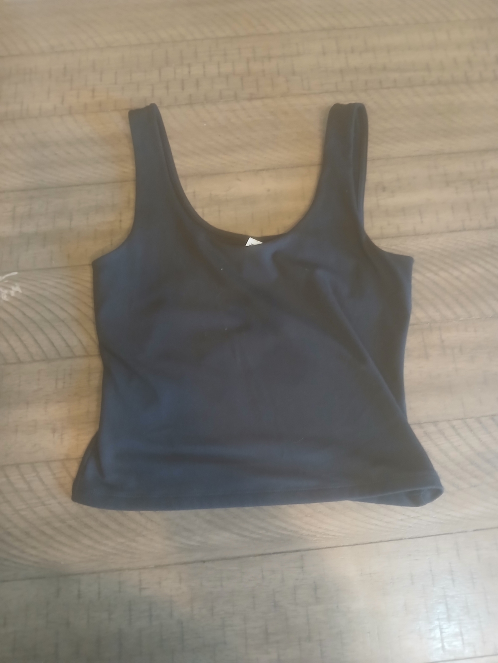 Arizona Jean Company Black Scoop Neck Crop Tank
